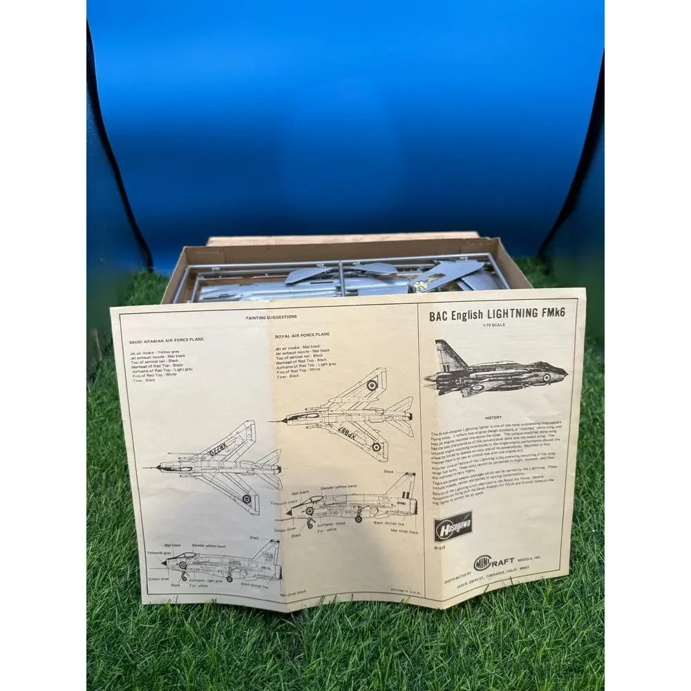 VTG Hasegawa BAC F Mk-6 Lightning JS-019 Model Kit In Box-Unbuilt